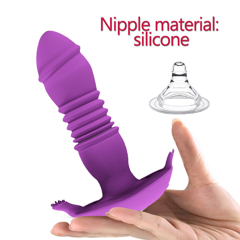 Telescopic G-spot Vibrator With Remote Control Anal Vibrator Prostate Massager-EROSREALM