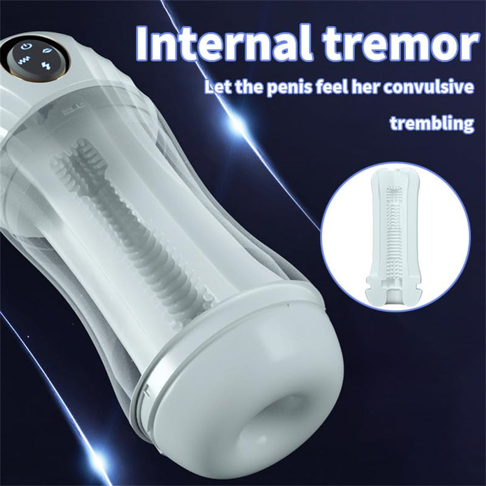 The Fleshy Pro 2.0 Suction Vibration Voice Male Masturbation Cup-EROSREALM