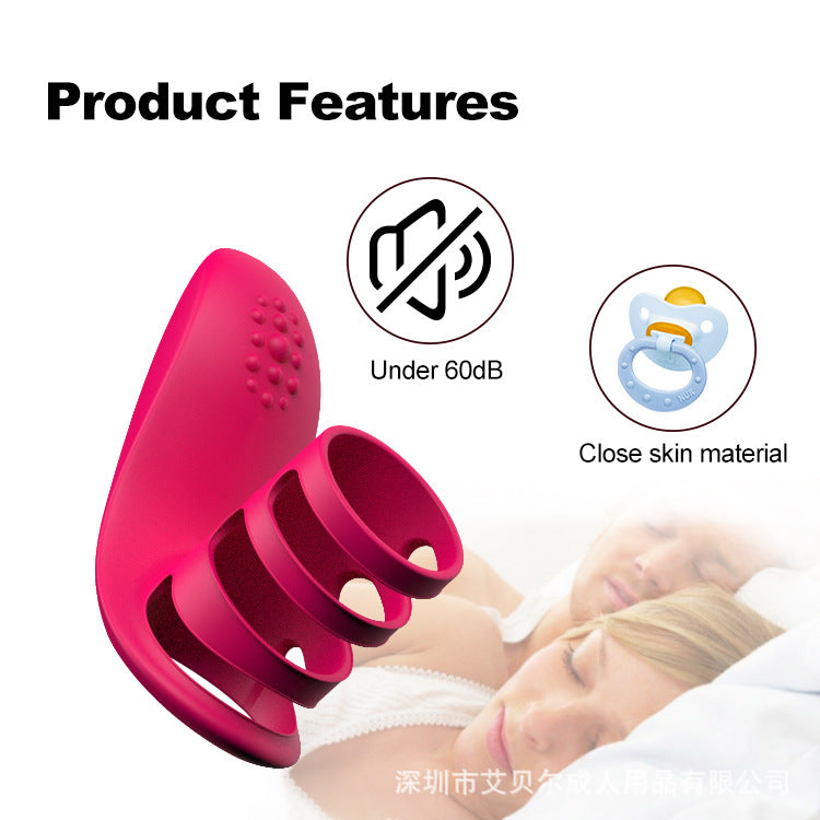 Lock Ring Usb Charging Vibration Wireless Remote Control Vibrating Rod Silicone Penis Ring-EROSREALM