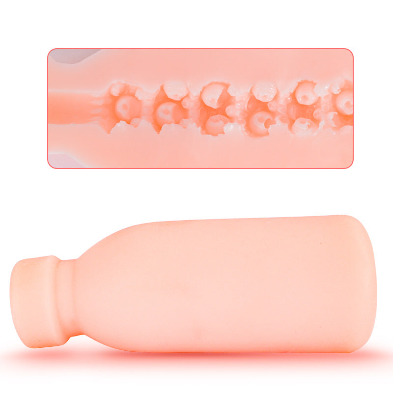 Milk Bottle Realistic Vaginal Male Masturbation Cup-EROSREALM