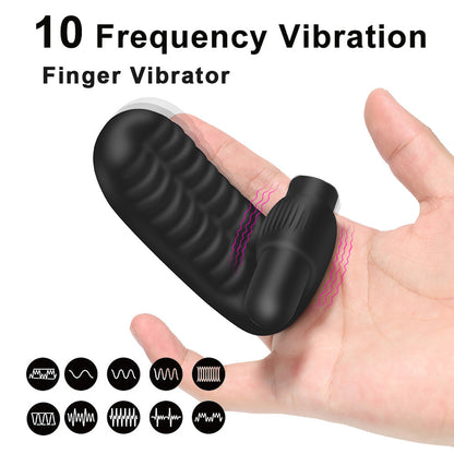 10 Frequency Finger Vibrator For Couples-EROSREALM