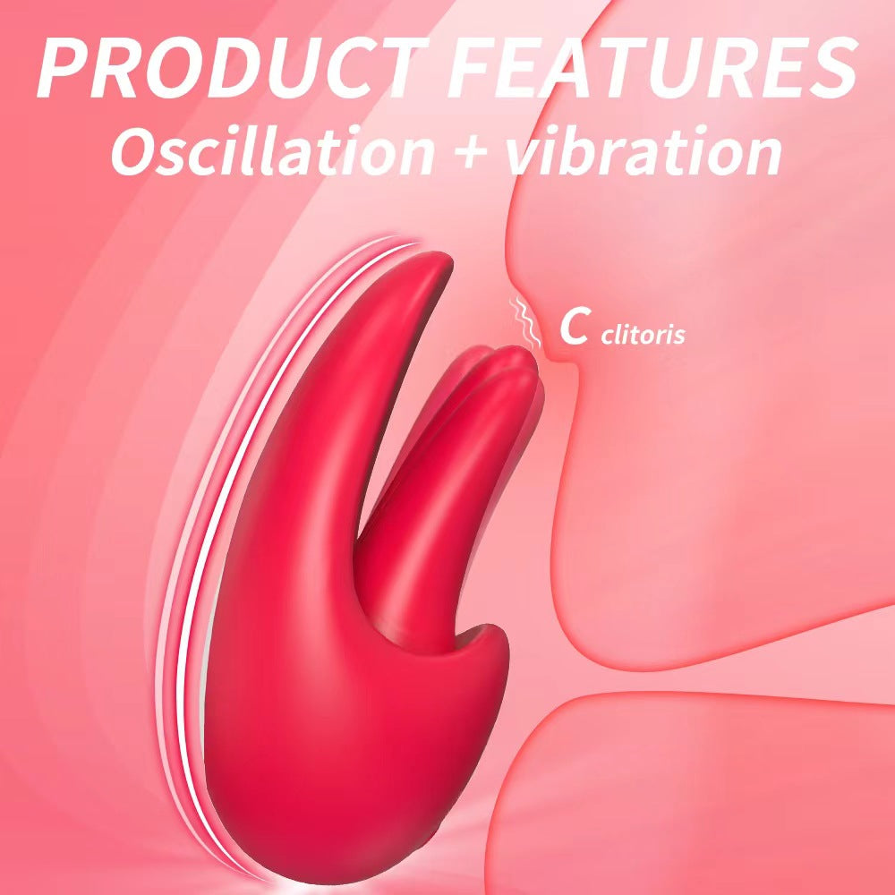 Tongue Shape Licking Nipples Clit Stimulation Vibrators-EROSREALM