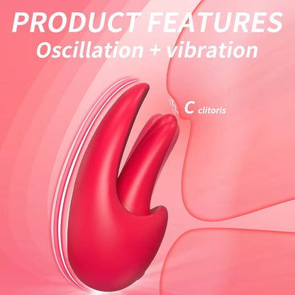 Tongue Shape Licking Nipples Clit Stimulation Vibrators-EROSREALM