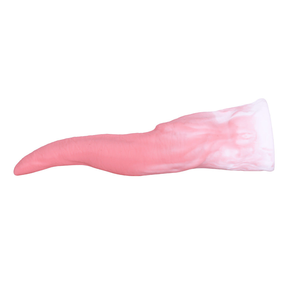 Gradual Pink 7.68 Inch Monster's Tongue Silicone Dildo-EROSREALM