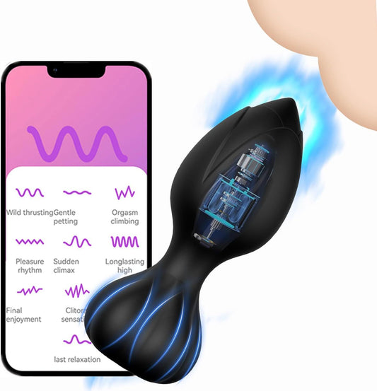 App Remote Control 10 Frequency Anal Vibrator-EROSREALM