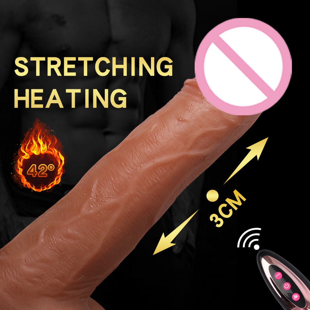 5-in-1 Rct Heating Scaling Swinging Vibrating Dildo-EROSREALM