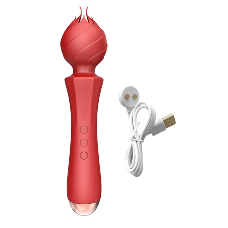 Rechargeable Personal Rose Massager With 20 Vibration Modes-EROSREALM