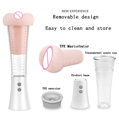 Male Masturbation Cup. Penis Extender. Vacuum Pump-EROSREALM