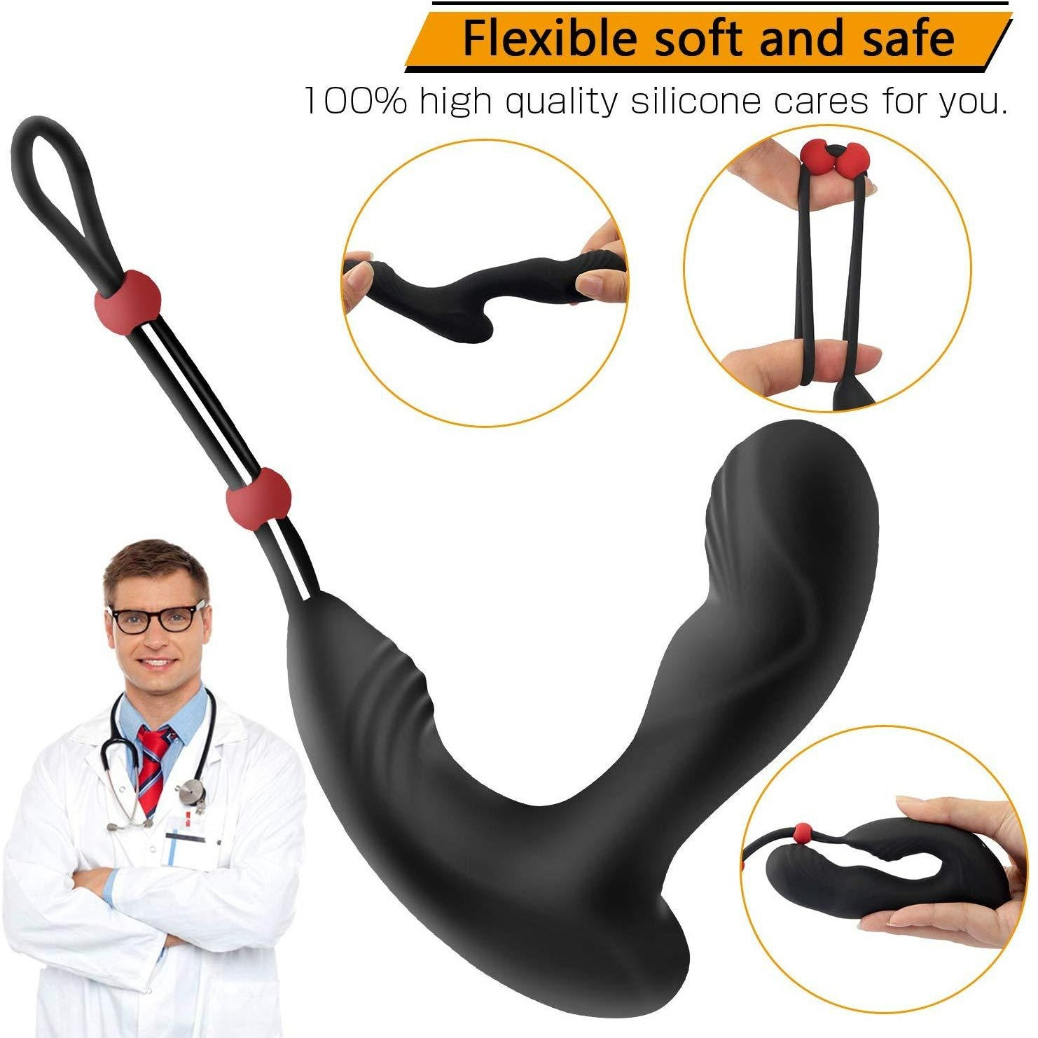 Anal Plug Remote Control Prostate Massager With 9-frequency Vibrating-EROSREALM