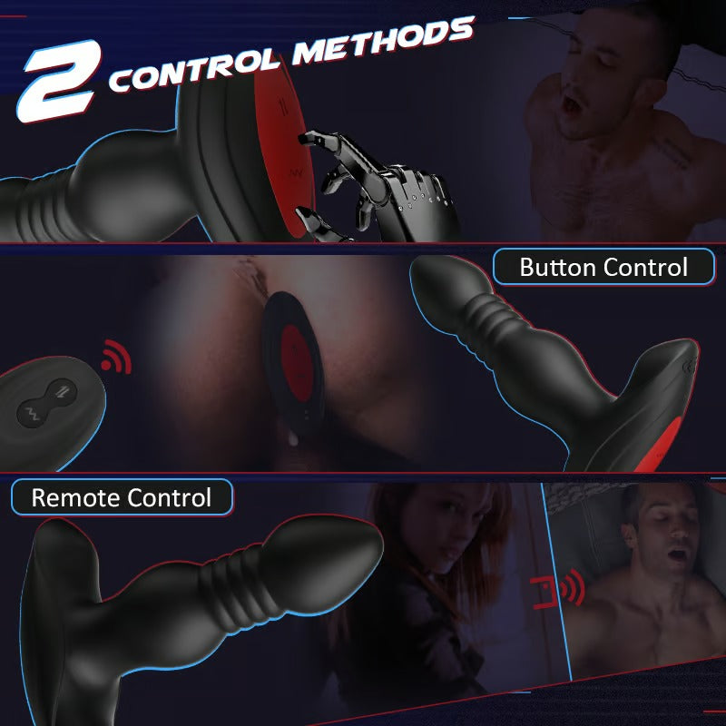 Hale - Wireless Remote Control Thrusting And Vibrating Prostate Massager-EROSREALM