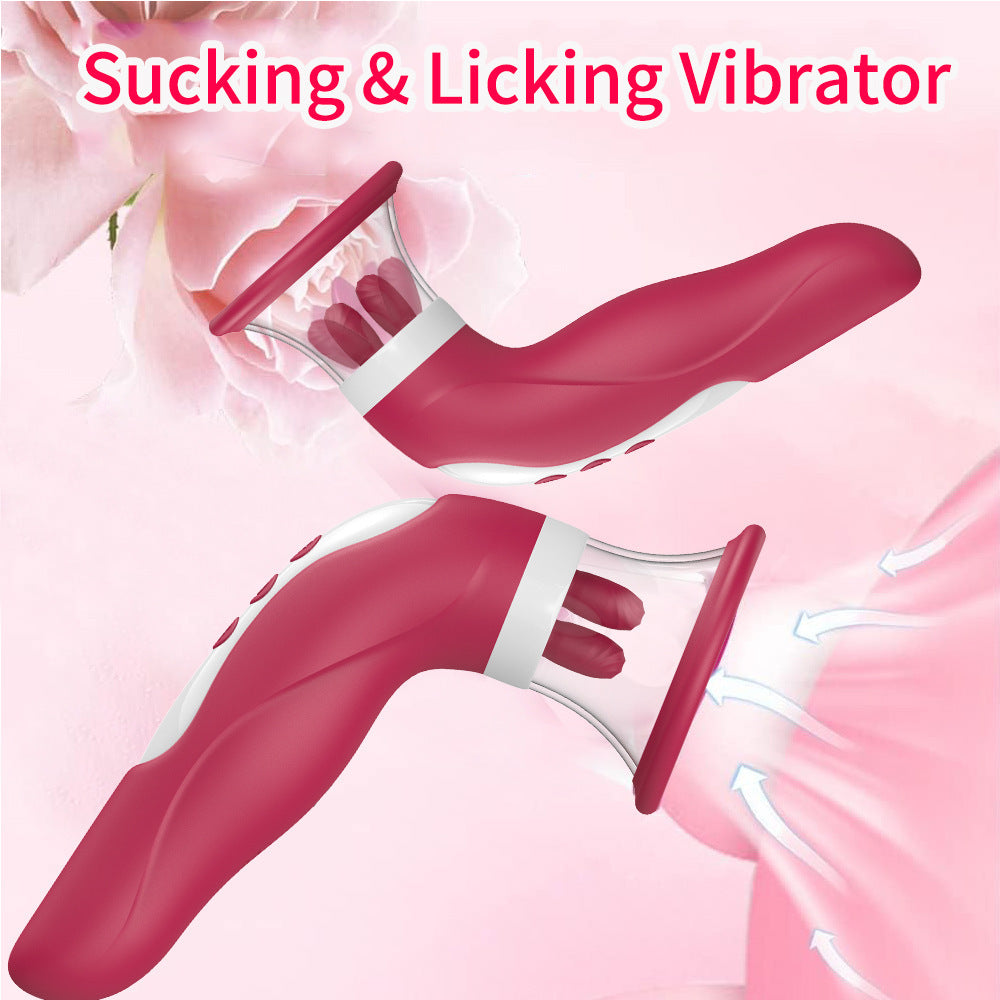 Double Tongue-licking & Sucking Clit Vibrator-EROSREALM