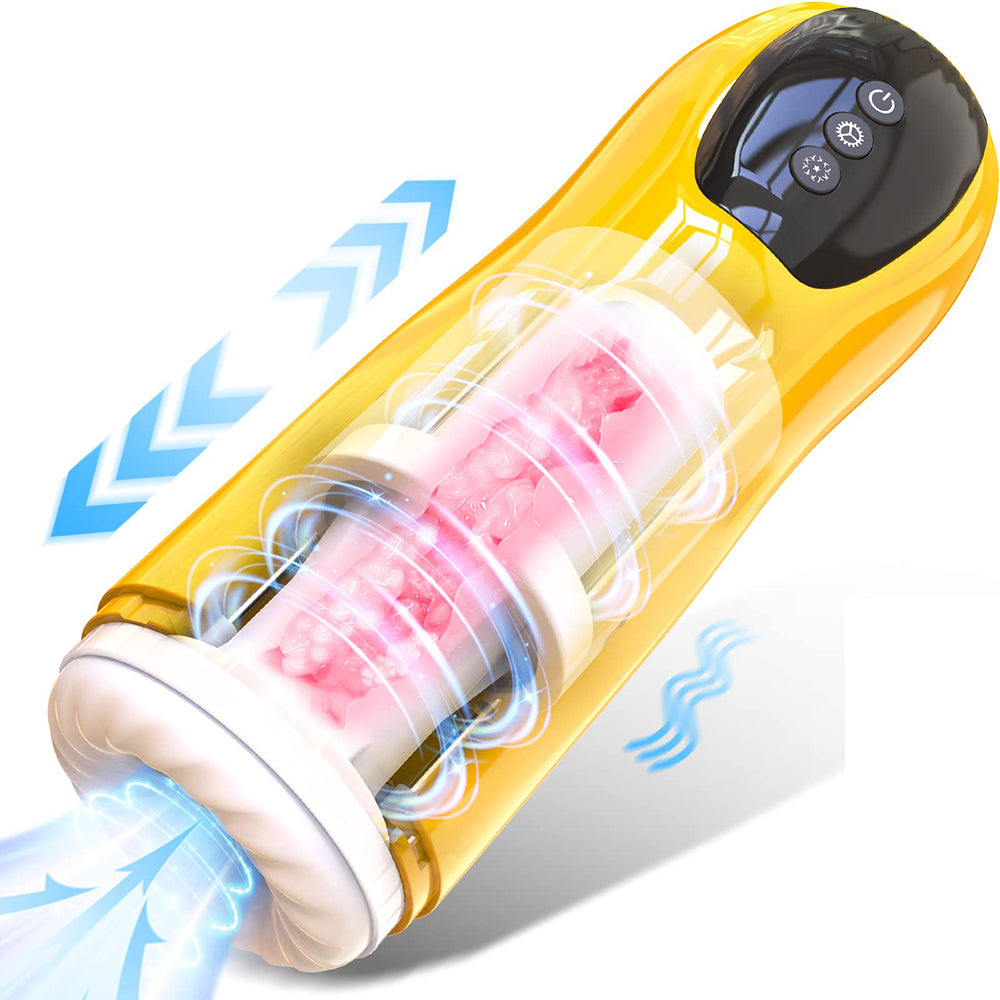 Mobius - Interactive Voice Heating Thrusting Vibration Male Penis Stroker-EROSREALM