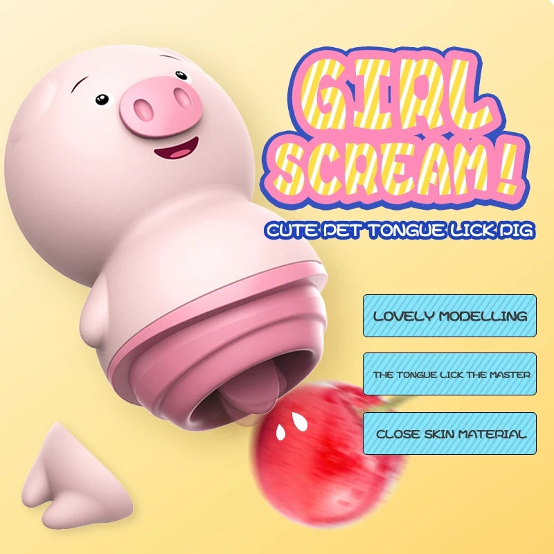 Mr.Pig Tongue Licking Vibrator-EROSREALM