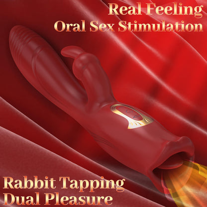 Rose Nibbler 3-in-1 Bitting G-spot Vibrator-EROSREALM