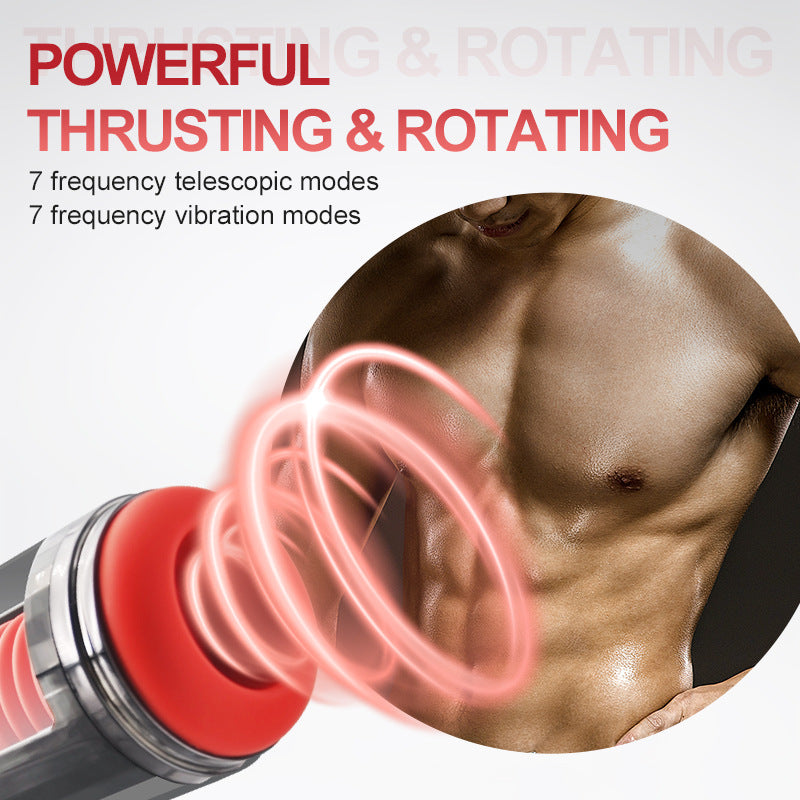 Automatic Thrusting Vibration Blowjob Toy Male Masturbator Cup-EROSREALM