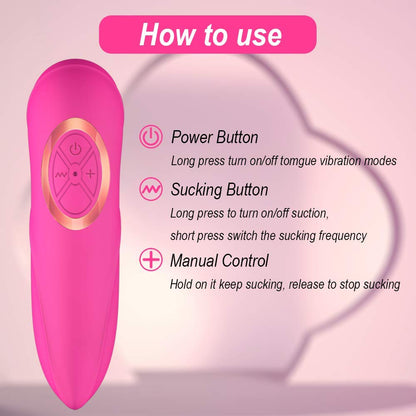 Tongue Licking Vibrators Sex Toy-EROSREALM