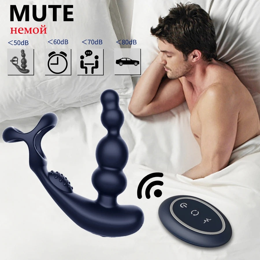 Wireless Remote Control 360° Rotating Vibrating Prostate Massager-EROSREALM