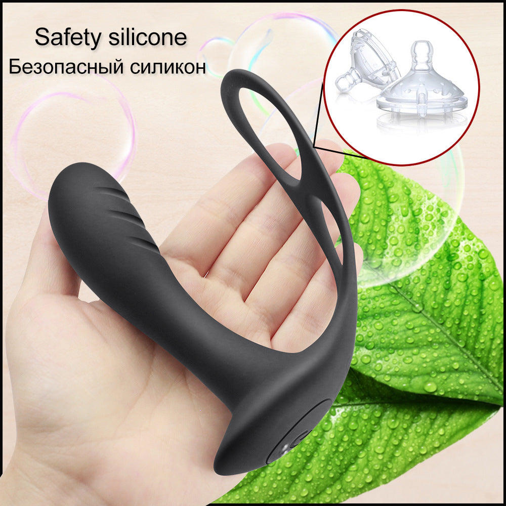 Wireless Remote Control Prostate Massager With Cock Ring-EROSREALM