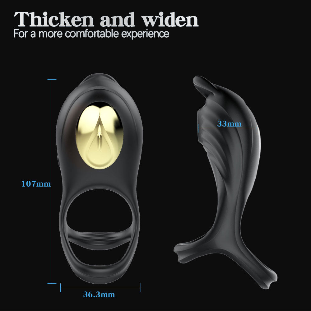 5 Frequency G-spot Sucking Vibrating Penis Ring Clitoris Stimulation Cock Ring-EROSREALM