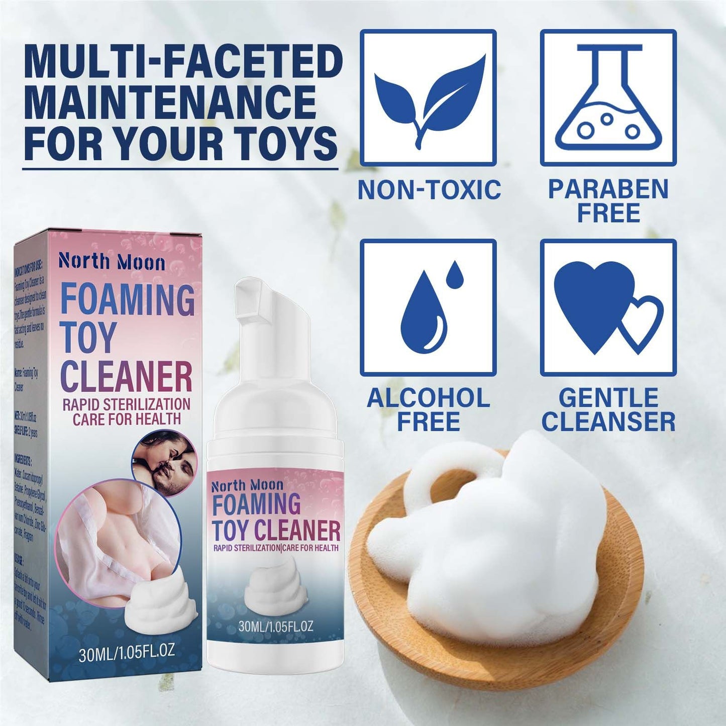 North Moon Sex Toy Foam Cleaner-EROSREALM