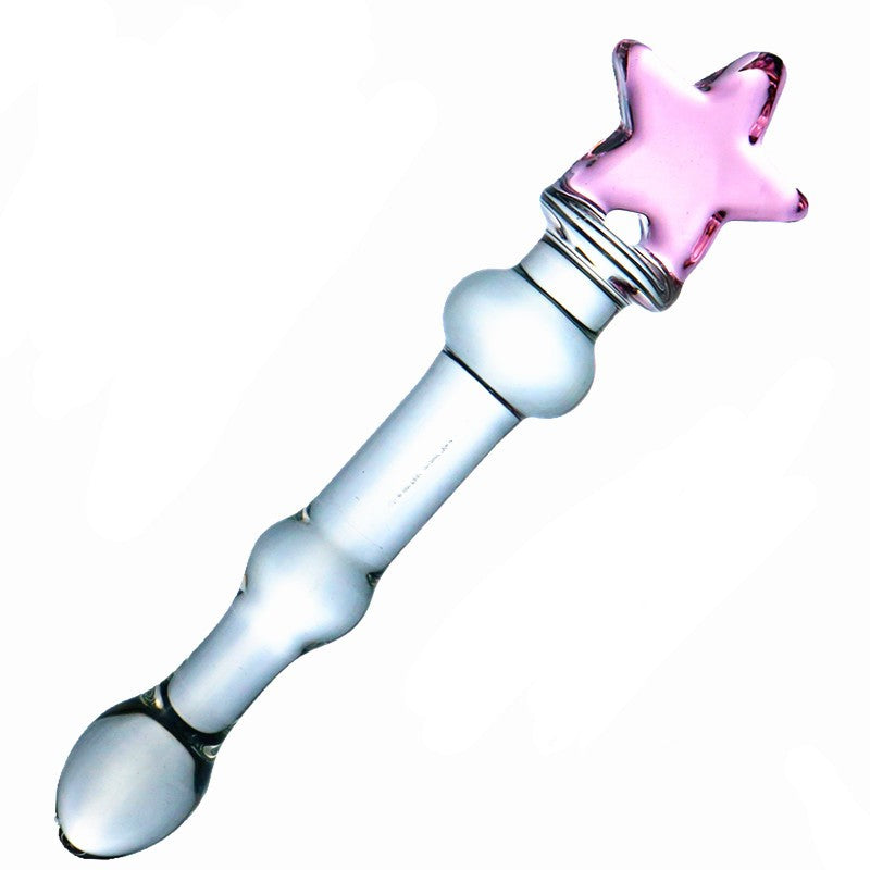 Glass Anal Butt Plug Dildo G-spot Vibrator-EROSREALM