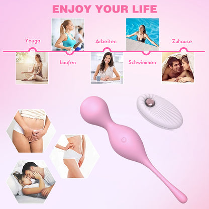 Remote Control Kegel Ball Vibrating Ben Wa Egg G-spot Vaginal Stimulator-EROSREALM