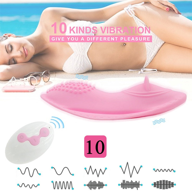 Wireless Remote Control Tongue Licking Vibration Fun Egg Skipping Usb Charging Single Jump Female Masturbation Adult Products Female-EROSREALM