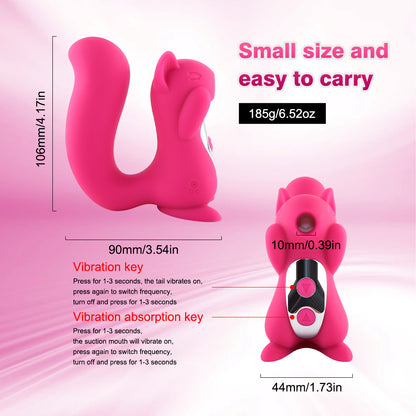 Squirrel Vibrator Purple-EROSREALM