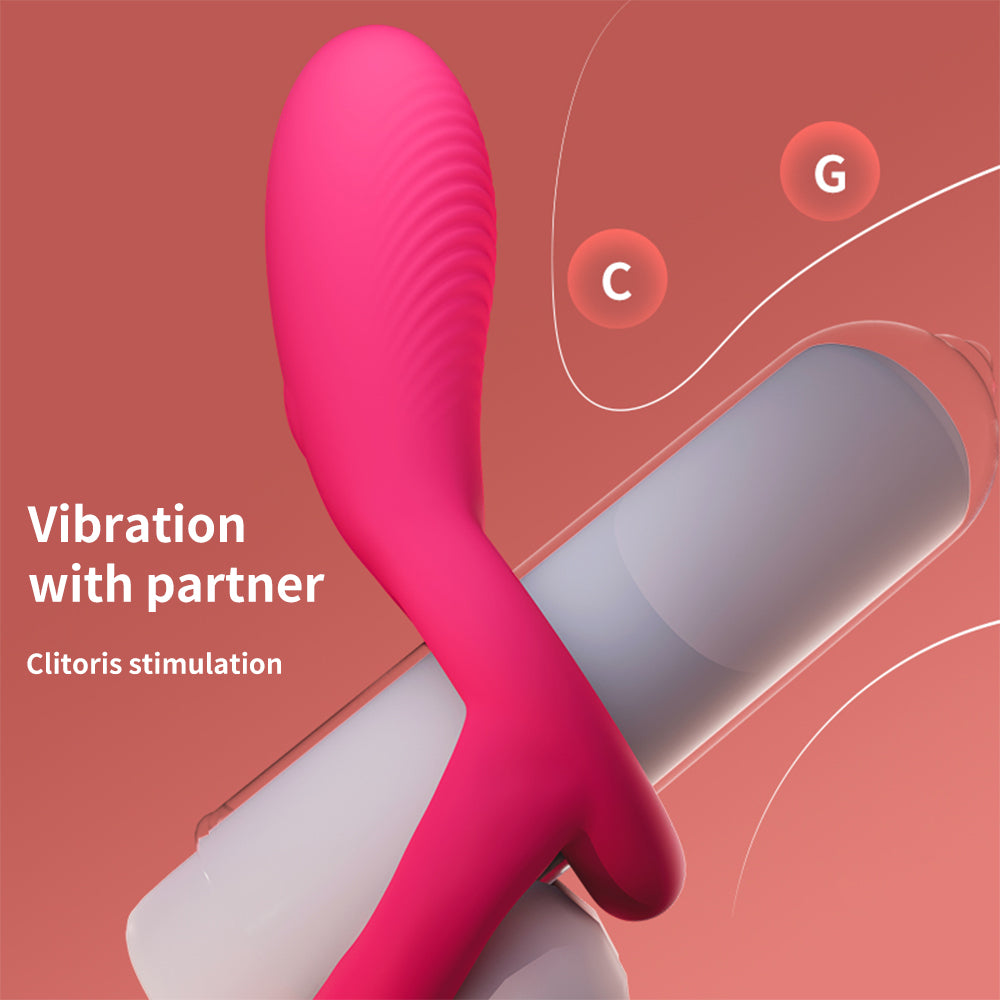 Penis Ring Vibrating Clitoris Stimulator G Spot Vibrator Delay Cock Ring-EROSREALM