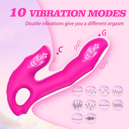 2-in-1 Finger-shaped Vibrator-EROSREALM