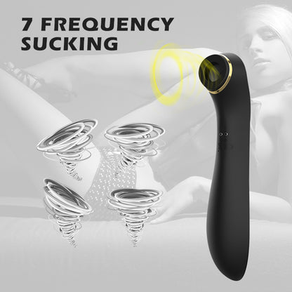 2-in-1 Sucking & Vibrating Double-headed Massager-EROSREALM