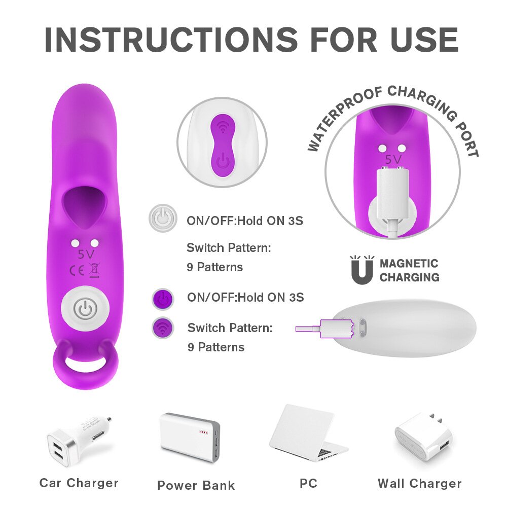 Finger Sleeve Appeal Finger Vibrator-EROSREALM