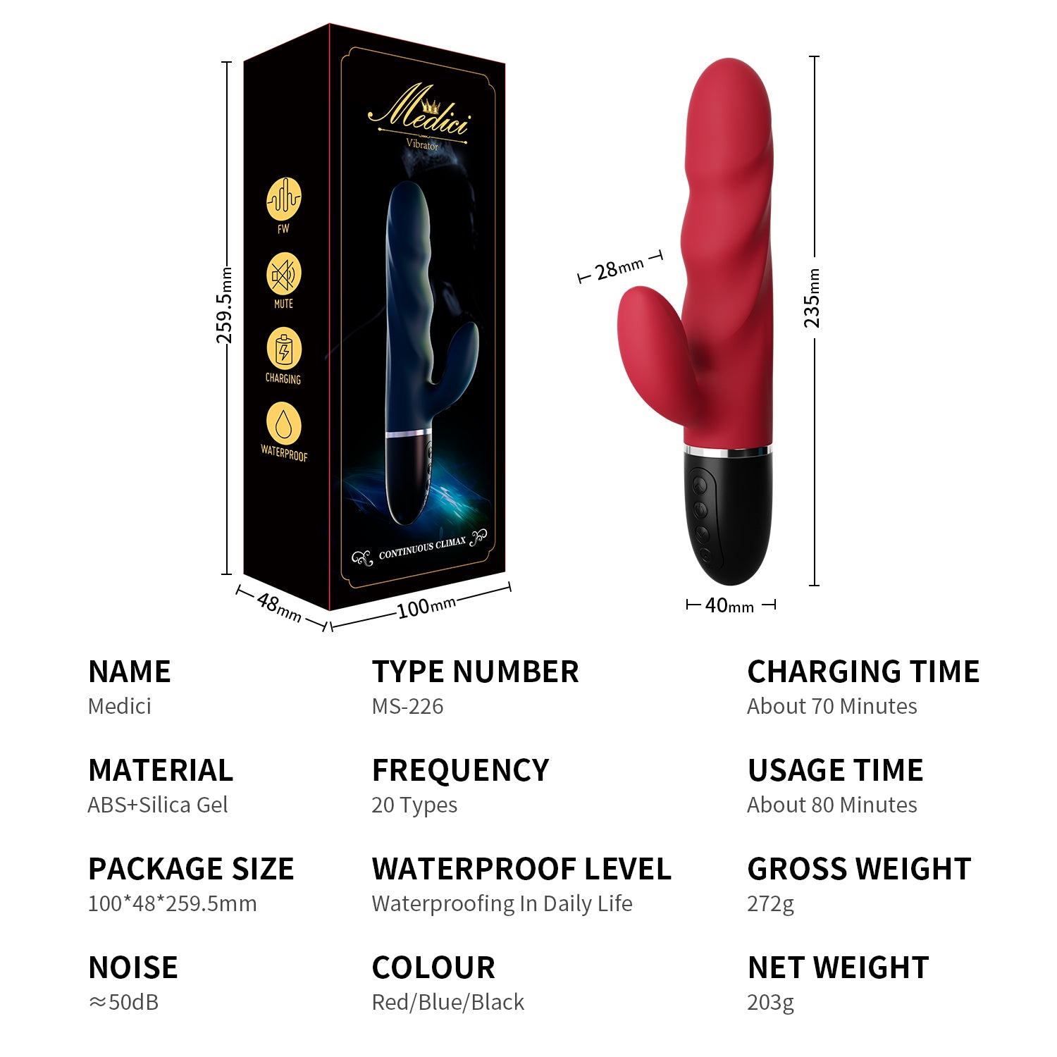 10 Frequency Rabbit Vibrating Stick-EROSREALM