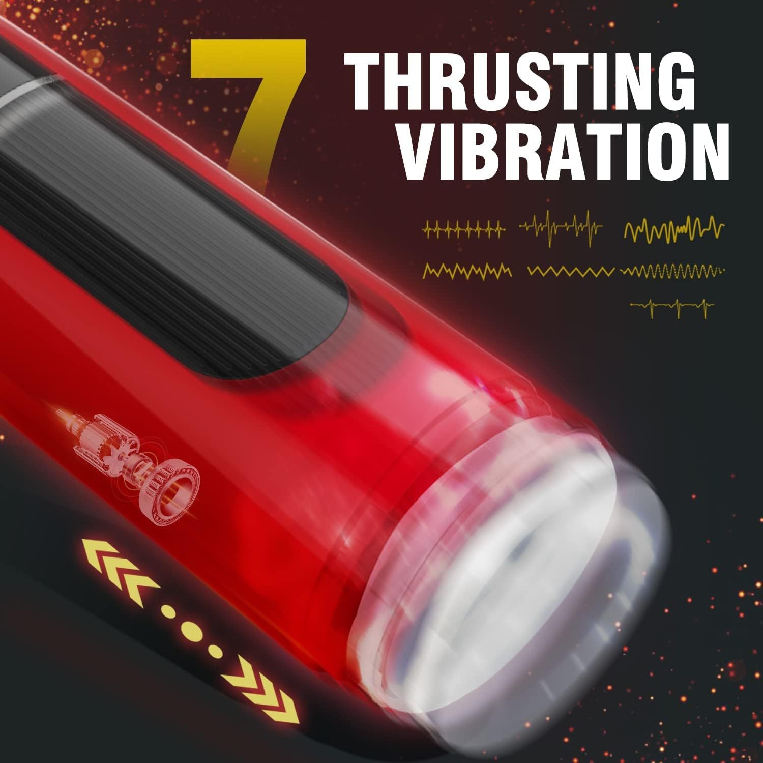 Detachable Sleeve Thrusting & Vibration Male Masturbator-EROSREALM