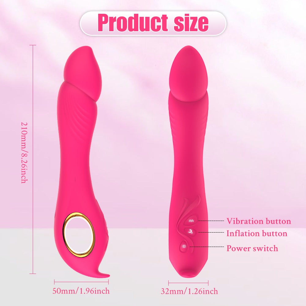 Inflatable Strong Shock Wand Vibrator-EROSREALM