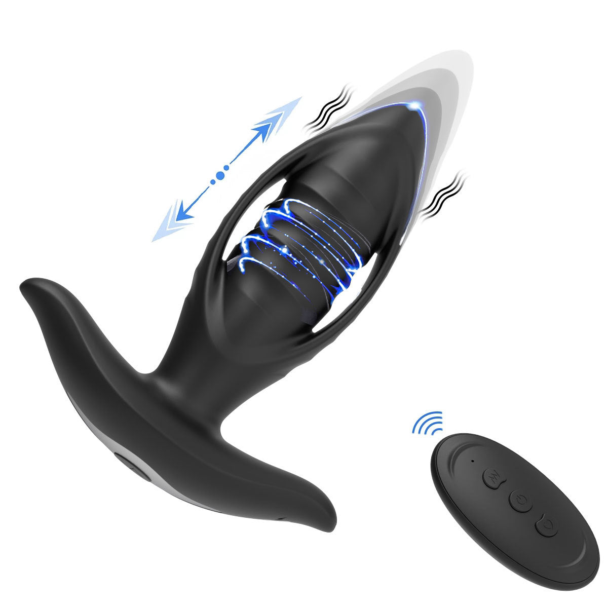 Bull Warrior Wireless Remote Control Anal Vibrator-EROSREALM