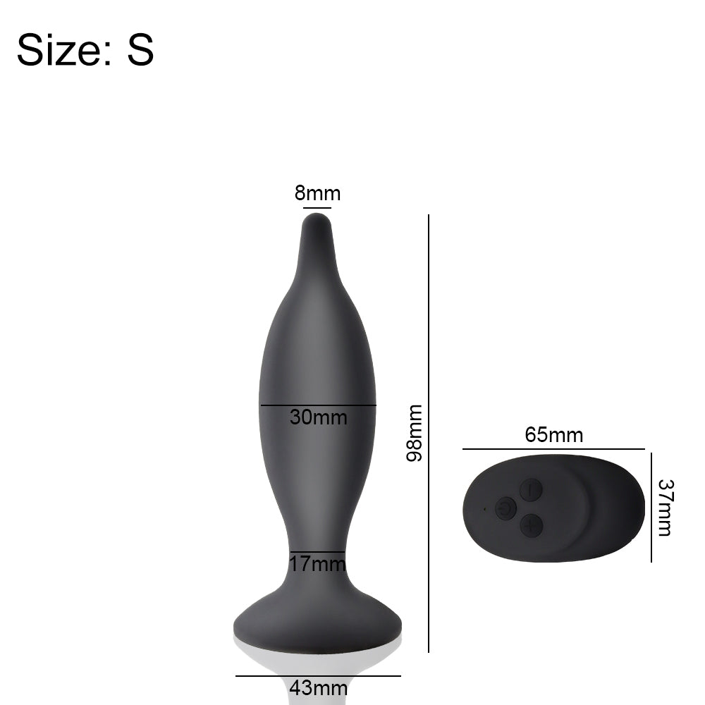 Remote Control Anal Plug Vibrator Prostate Massage G-spot Stimulator-EROSREALM