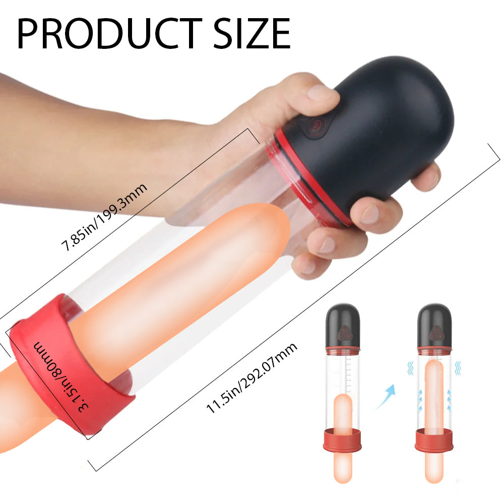 S193 Air Strong Shock And Suction Male Penis Pump-EROSREALM