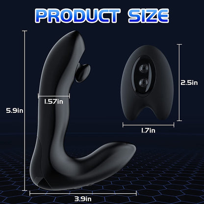 2-in-1 Tapping & Vibrating Prostate Massager-EROSREALM