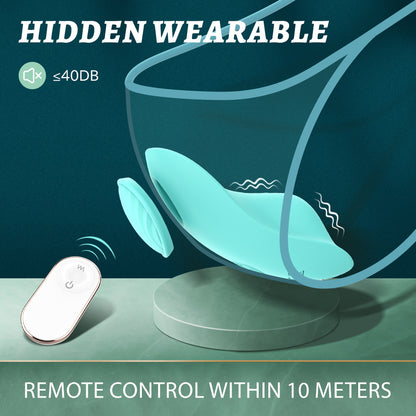 Underwear Magnetic Suction Wearable Vibrator With Wireless Electric Remote Control-EROSREALM