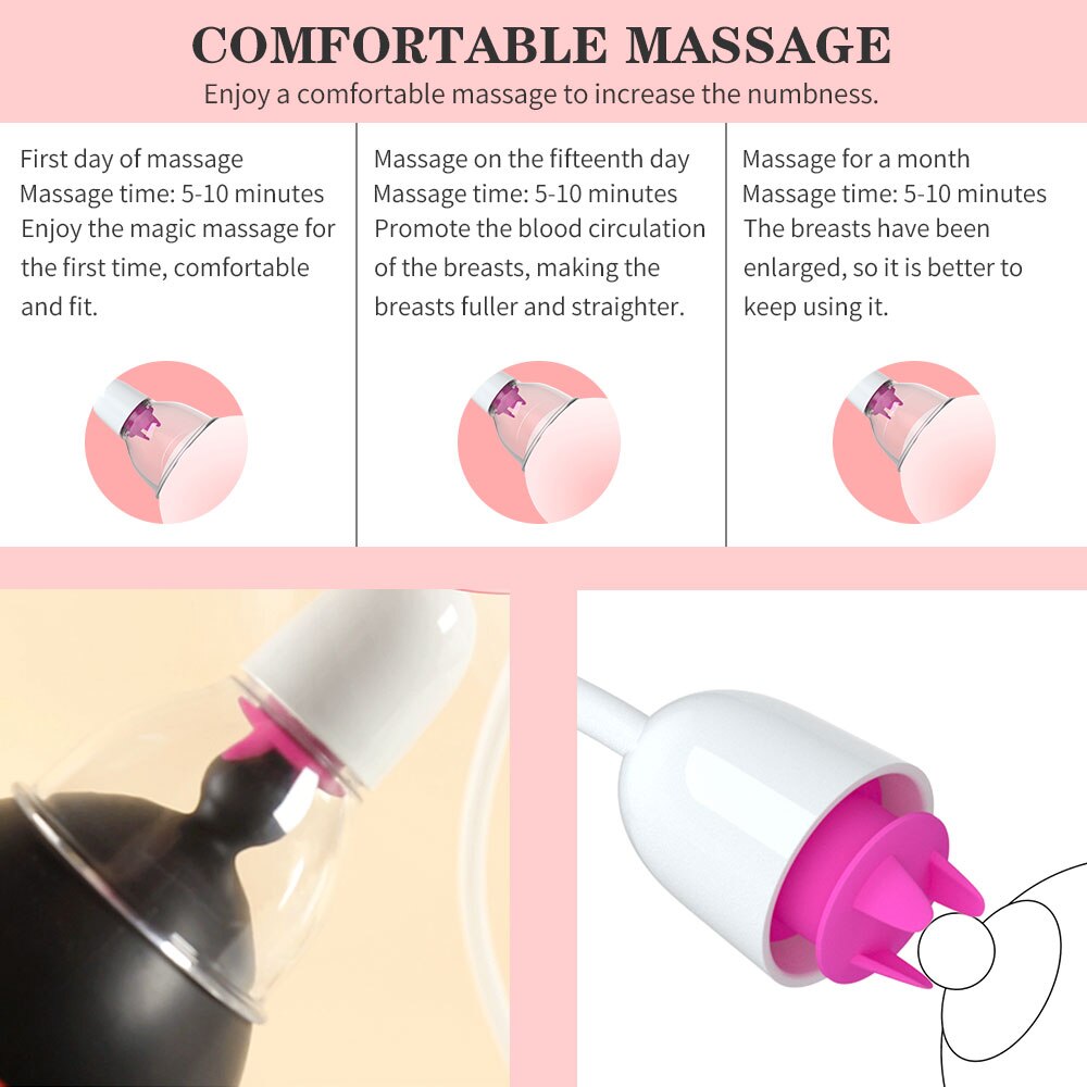 Tongue Licking Vibrator Vaginal Stimulator Breast Massager-EROSREALM