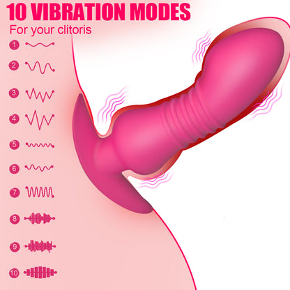 Panties Vibrators G Spot Clit Stimulator Anal Dildo Vibrator With Remote Control-EROSREALM