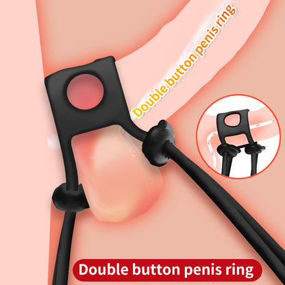 Silicone Double Lock Ring Delay Ejaculation Ring-EROSREALM