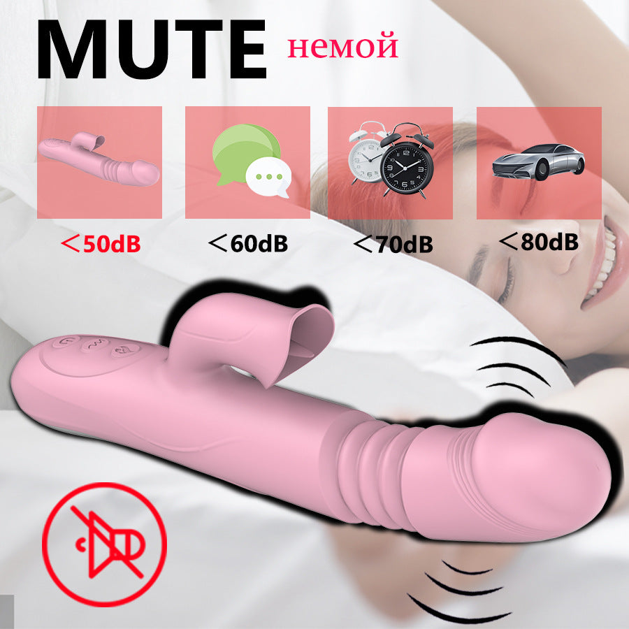 4-in-1 Telescopic Heated Tougue Licking Vibrator-EROSREALM