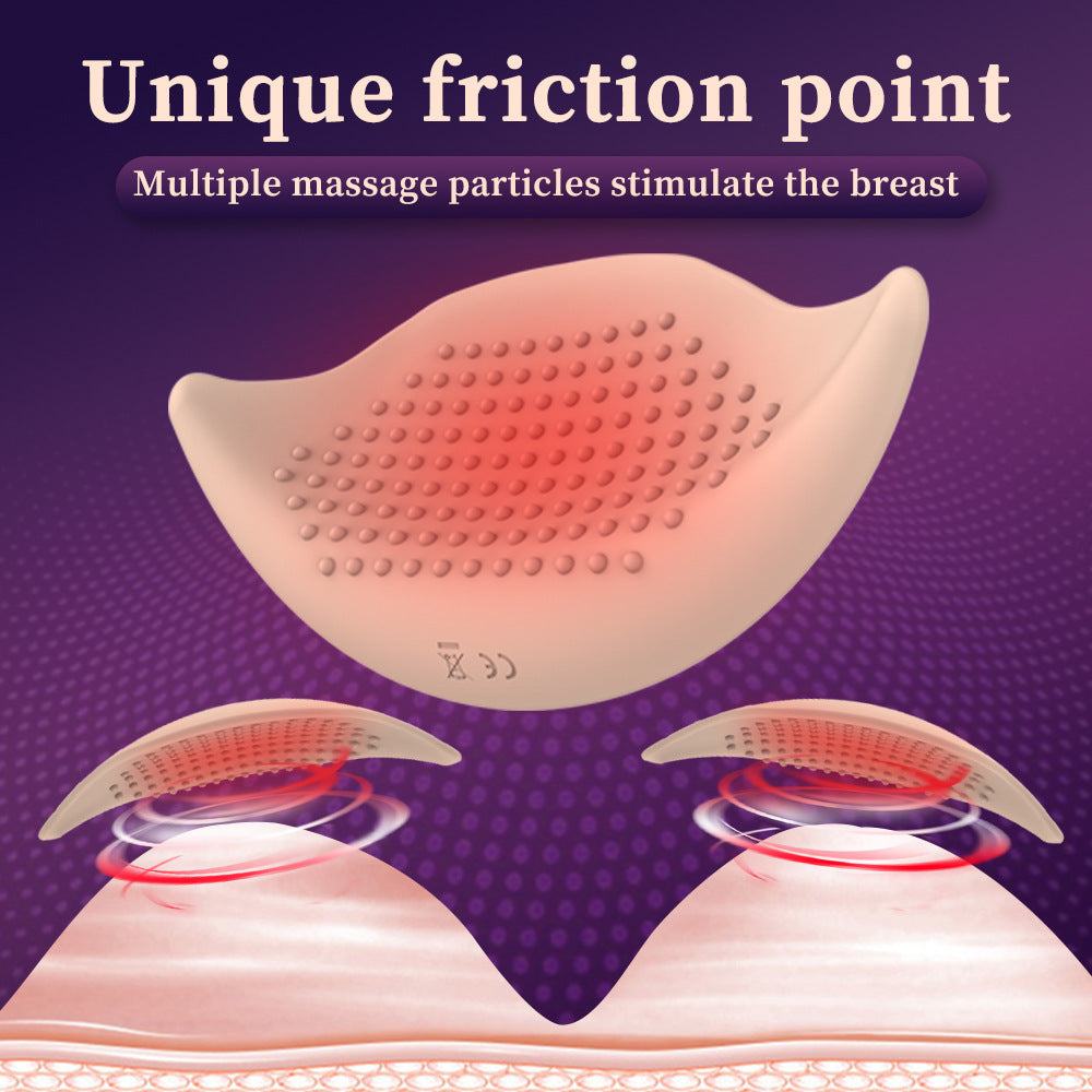 10 Frequency Vibration Nipple Breast Sticker Massager-EROSREALM