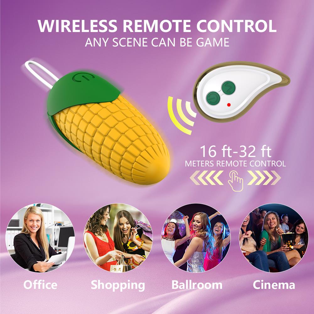 Wireless Remote Control Warming Vibrating Corn-EROSREALM