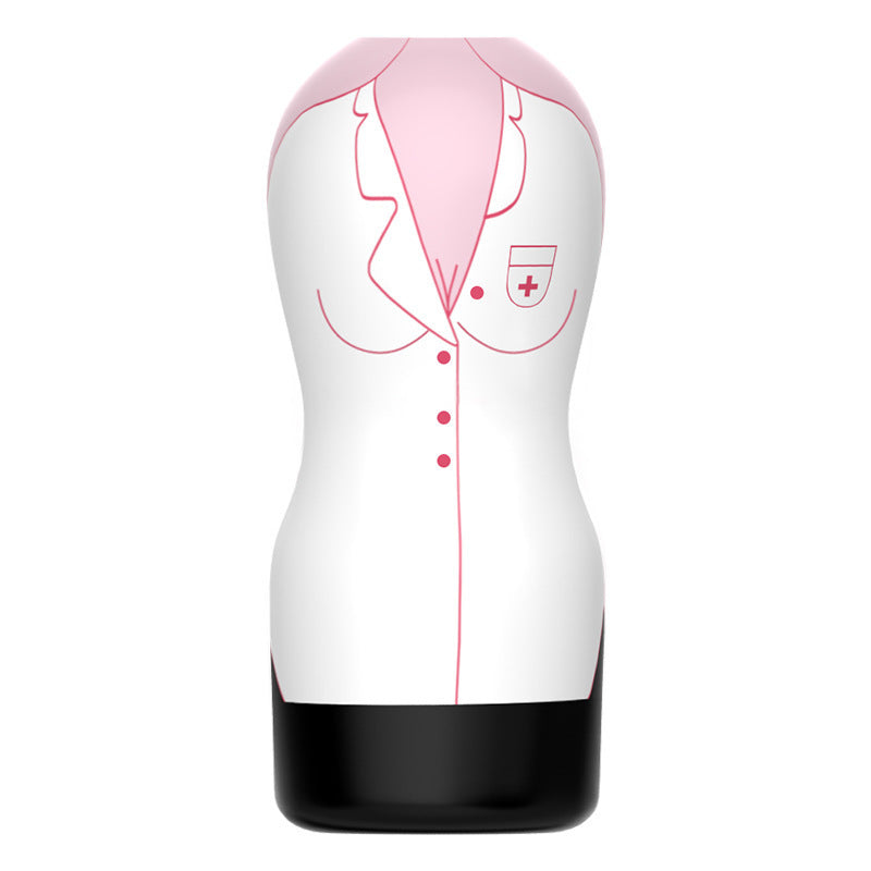 Nurse Cheongsam Manual Aircraft Cup Men's Simulated Penis Exercise Masturbation Cup Adult Products-EROSREALM