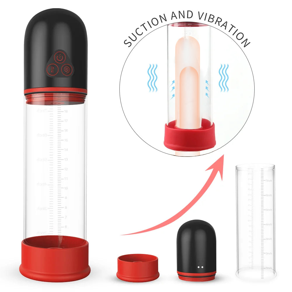 S193 Air Strong Shock And Suction Male Penis Pump-EROSREALM