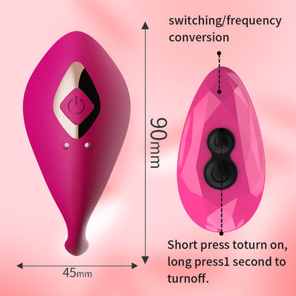 Wireless Remote Control Invisible Pleasure Panty Vibrator-EROSREALM