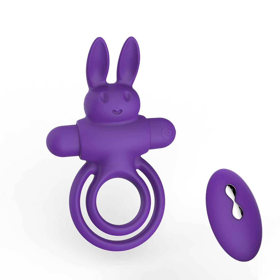 9 Vibrating Rabbit Multi-functional Cock Ring For Couple Play-EROSREALM